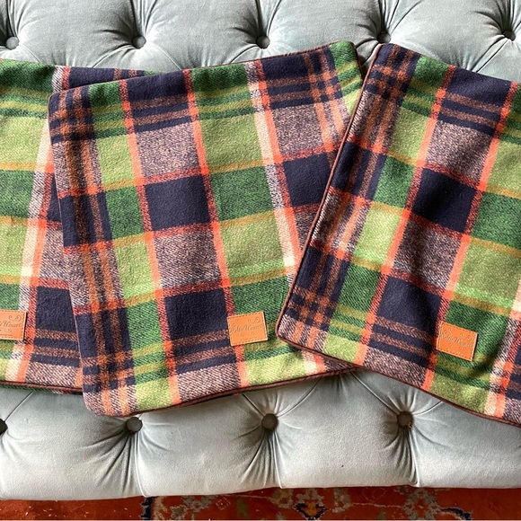 3 plaid pillow covers made in Ireland Gallen Celtic Weavers covers only 16x16 - Picture 2 of 5